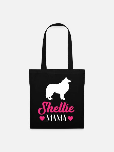 Shetland Sheltie Besitzer Geschenk - Stoffbeutel - Schwarz
