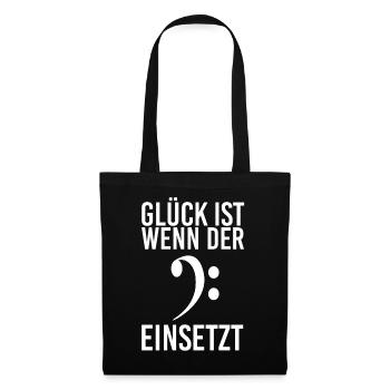 Bassist Geschenk Bass - Stoffbeutel - Schwarz - Vorne