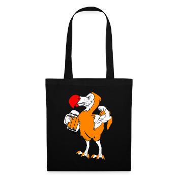 Dodo Geschenk Vogel Urzeit Fossil Archäologie Geek - Stoffbeutel - Schwarz - Vorne