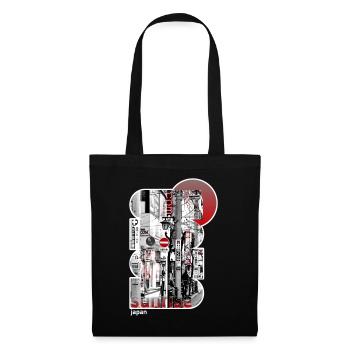 Japon, Japonais, Tokyo City - Sac en tissu - noir - Devant