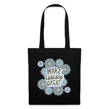 Saying, Positive Saying, Motivational Saying - Tote Bag - black - Front