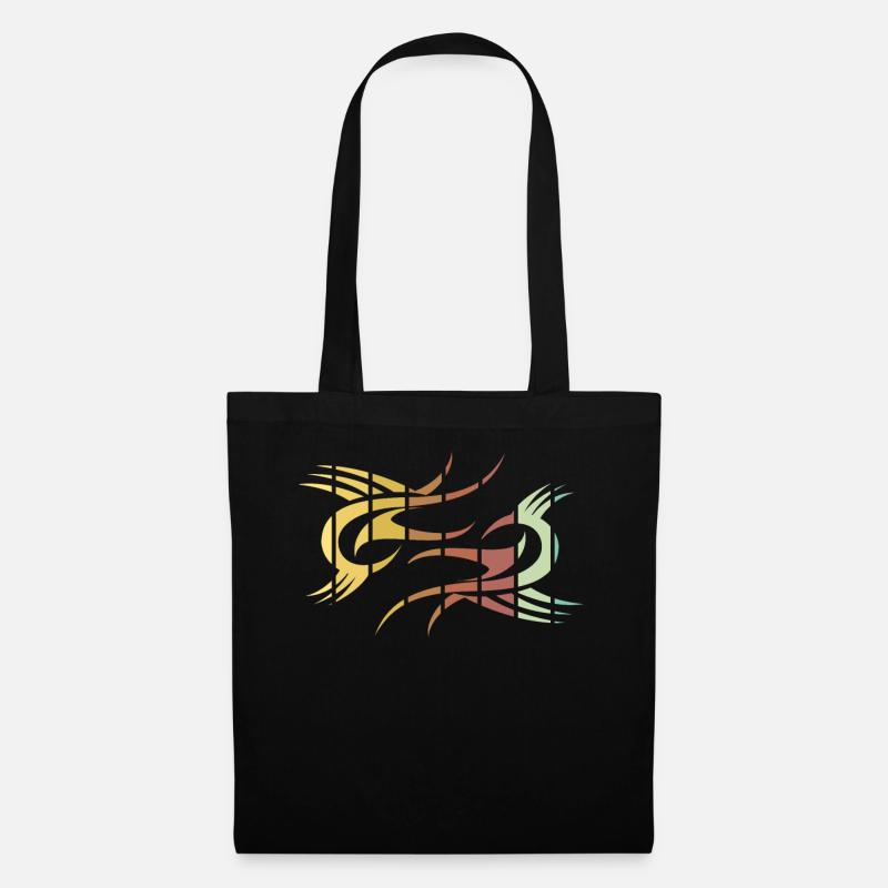 Vintage Tribal - Stoffbeutel - Schwarz