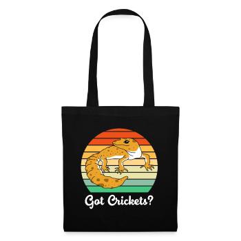 leopard gecko - Tote Bag - black - Front