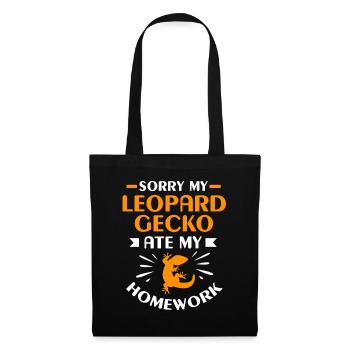 Gecko Lizard Geckos Reptile Reptiles - Tote Bag - black - Front
