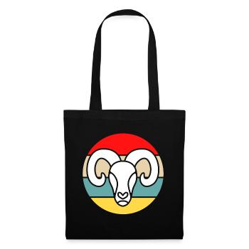 Capricorne - Sac en tissu - noir - Devant
