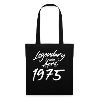 Millésime avril 1975 - Sac en tissu - noir - Devant