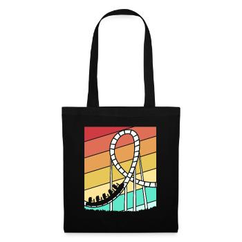 Montagnes russes - Sac en tissu - noir - Devant