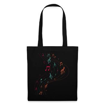 Musique vintage symbole - Sac en tissu - noir - Devant