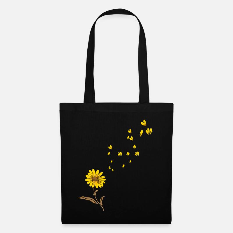 sunflower - Tote Bag - black