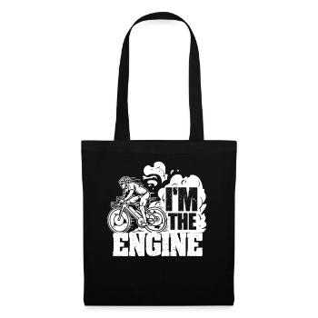 I'm the engine - Stoffbeutel - Schwarz - Vorne