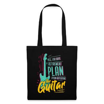 My retirement Plan is playing the Guitar - Sac en tissu - noir - Devant