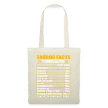 Taureau Signe du zodiaque - Sac en tissu - nature - Devant