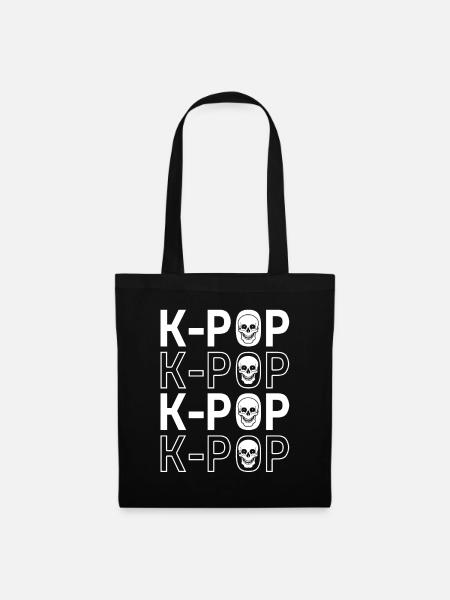 K-Pop Kpop - Stoffbeutel - Schwarz