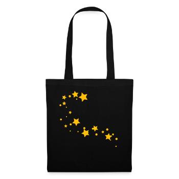 Étoile filante - Sac en tissu - noir - Devant