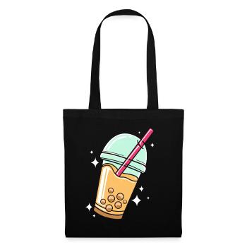 Bubble Tee Boba Tea - Stoffbeutel - Schwarz - Vorne