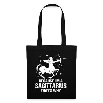 Zodiac sign Sagittarius - Tote Bag - black - Front