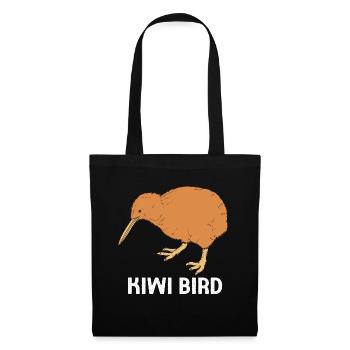 kiwi-oiseau kiwi - Sac en tissu - noir - Devant