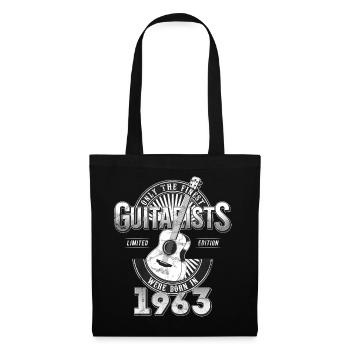 Only the finest Guitarists were born in 1963 - Stoffbeutel - Schwarz - Vorne