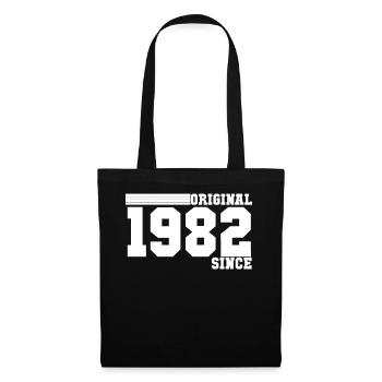Vintage 1982 - Stoffbeutel - Schwarz - Vorne