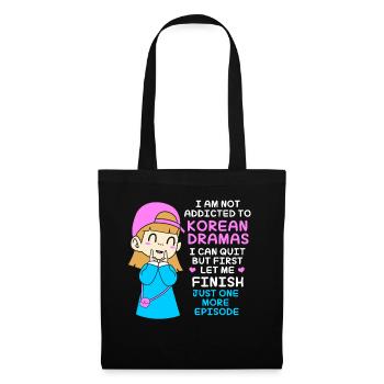 K-Pop Korea Pop Kdrama Kpop Corée Coréenne - Sac en tissu - noir - Devant