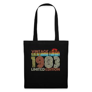 Juillet 1983 Anniversaire - Sac en tissu - noir - Devant