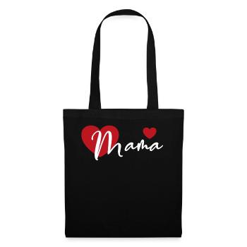 Mama - Stoffbeutel - Schwarz - Vorne