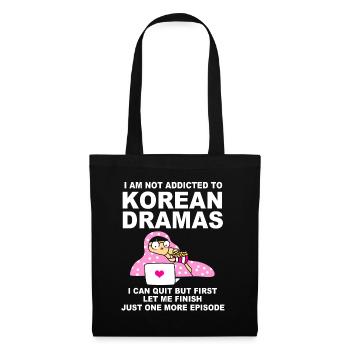 K-Pop Korea-Popmusik Kdrama Kpop Korea Koreanisch - Stoffbeutel - Schwarz - Vorne