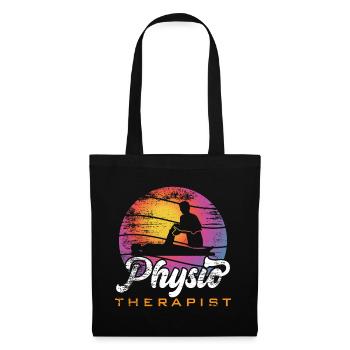Physiothérapeute - Sac en tissu - noir - Devant
