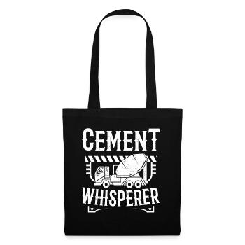 Cement Whisperer Concrete Finisher - Tote Bag - black - Front