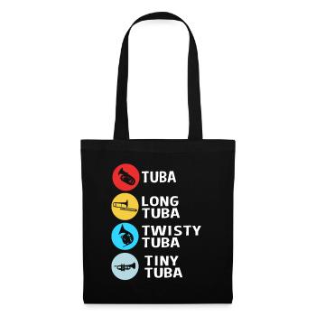 Tuba Blechblasinstrumente - Stoffbeutel - Schwarz - Vorne