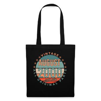 In August 2000 Vintage Gift Idea - Tote Bag - black - Front