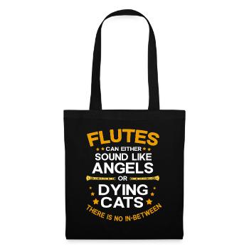 Flûte - Sac en tissu - noir - Devant
