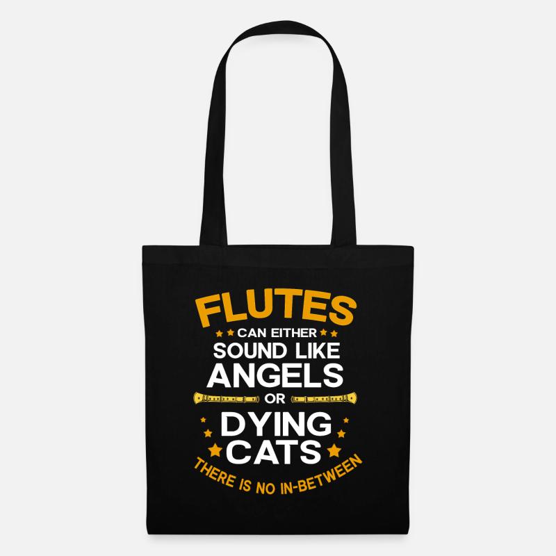 Flöte - Stoffbeutel - Schwarz