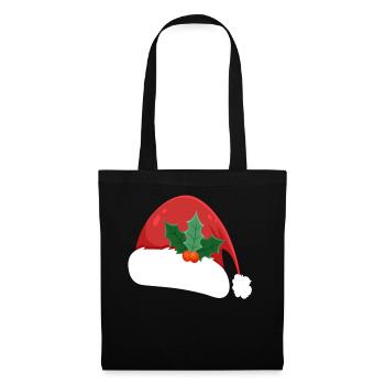 Bonnet de Noël - Sac en tissu - noir - Devant