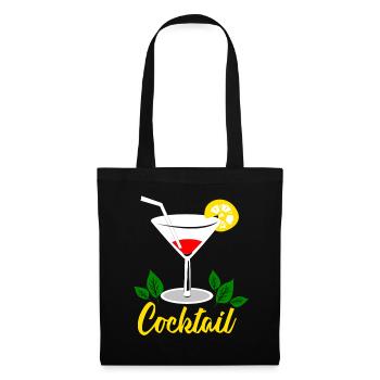 Cocktail - Sac en tissu - noir - Devant