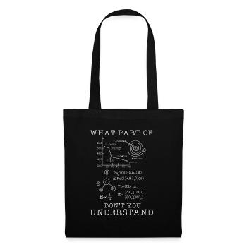 Biologie Chemie Studenten Geschenk - Stoffbeutel - Schwarz - Vorne