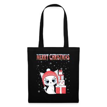 cats christmas- christmas cats tshirt - Tote Bag - black - Front