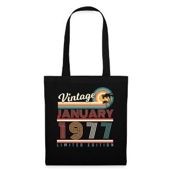 Janvier 1977 Palms Retro - Sac en tissu - noir - Devant