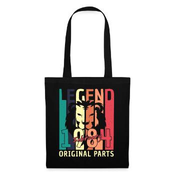 Born February 1984 Lion Vintage - Tote Bag - black - Front