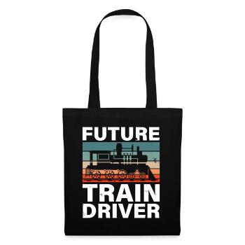 Railroad Train Engineer Future Train Driver - Tote Bag - black - Front