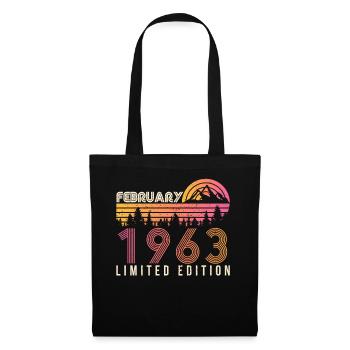 1963 Millésime limité en février - Sac en tissu - noir - Devant