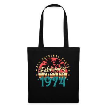 February 1974 Retro Original - Tote Bag - black - Front