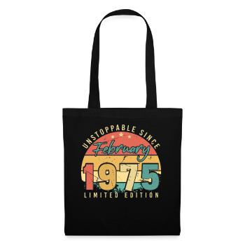 Février 1975 Unstoppable Retro - Sac en tissu - noir - Devant