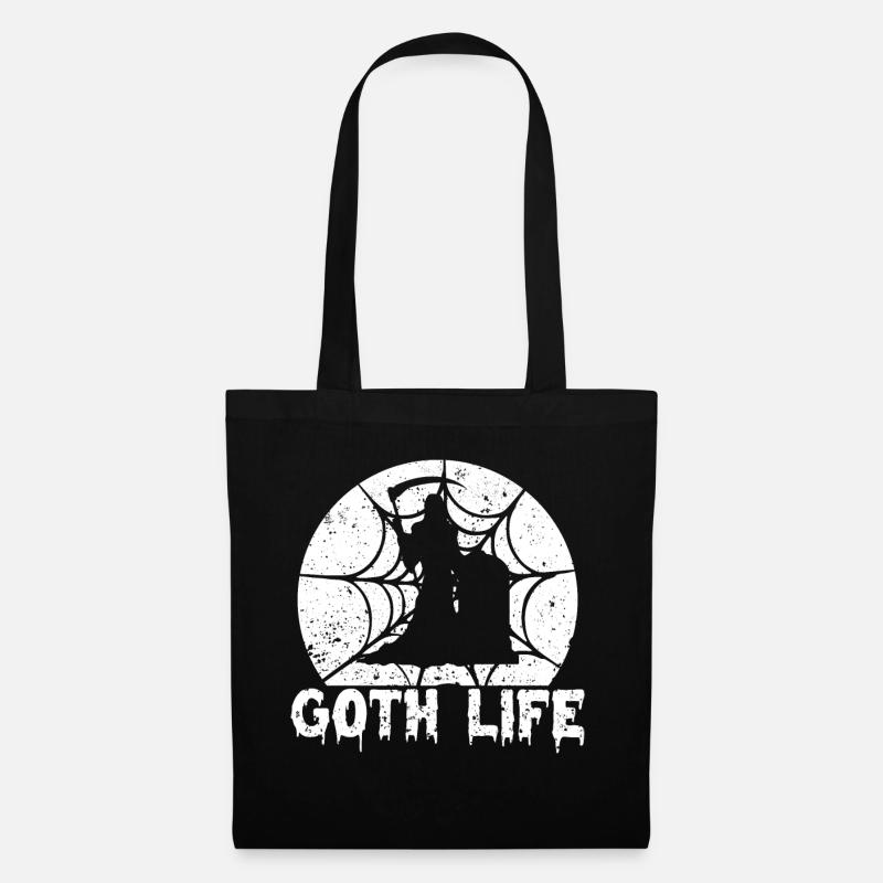 Gothic Goth life - Stoffbeutel - Schwarz