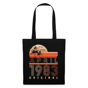 1983 Avril Original - Sac en tissu - noir - Devant
