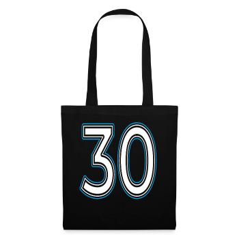Numéro numéro 30 - Sac en tissu - noir - Devant