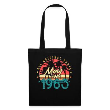 Millésime de mai 1963 - Sac en tissu - noir - Devant