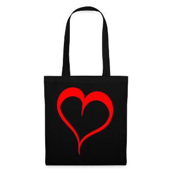 Heart Red Design - Tote Bag - black - Front