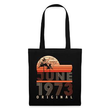 1973 Juni Original - Stoffbeutel - Schwarz - Vorne