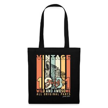Année de construction 1981 en juillet - Sac en tissu - noir - Devant